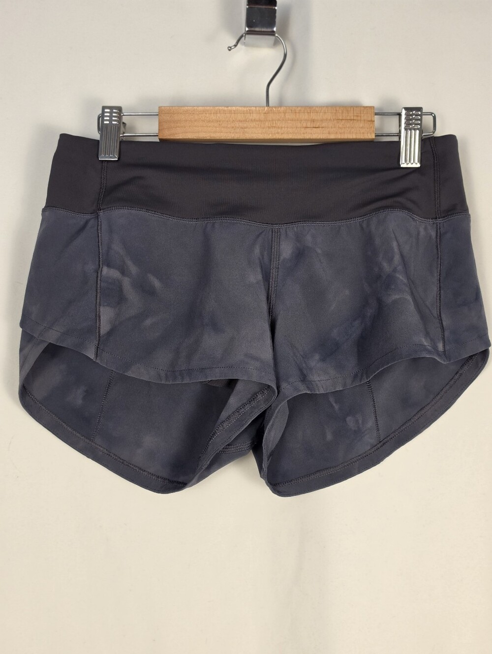 Lululemon Speed Up Lined Running Shorts Camo Dark Grey Size 2 - EUC